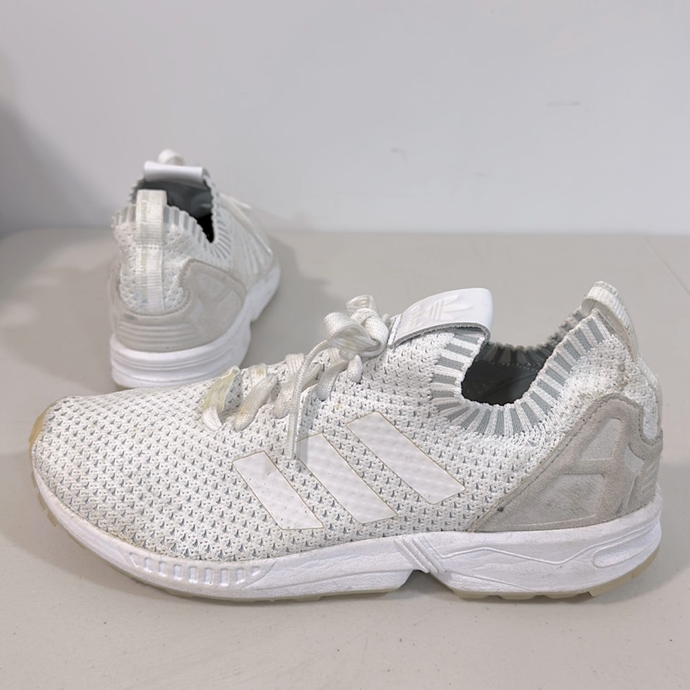 Adidas ZX Flux PrimeKnit in White Men’s Size 10.5